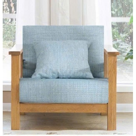 Slatted Oak : Ghế Sofa Đơn Gỗ Sồi Kèm Nệm